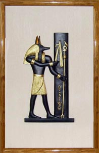 Bas Relief d'Anubis - Sculpture