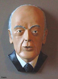 Caricature Giscard d'Estaing Buste Giscard d'Estaing