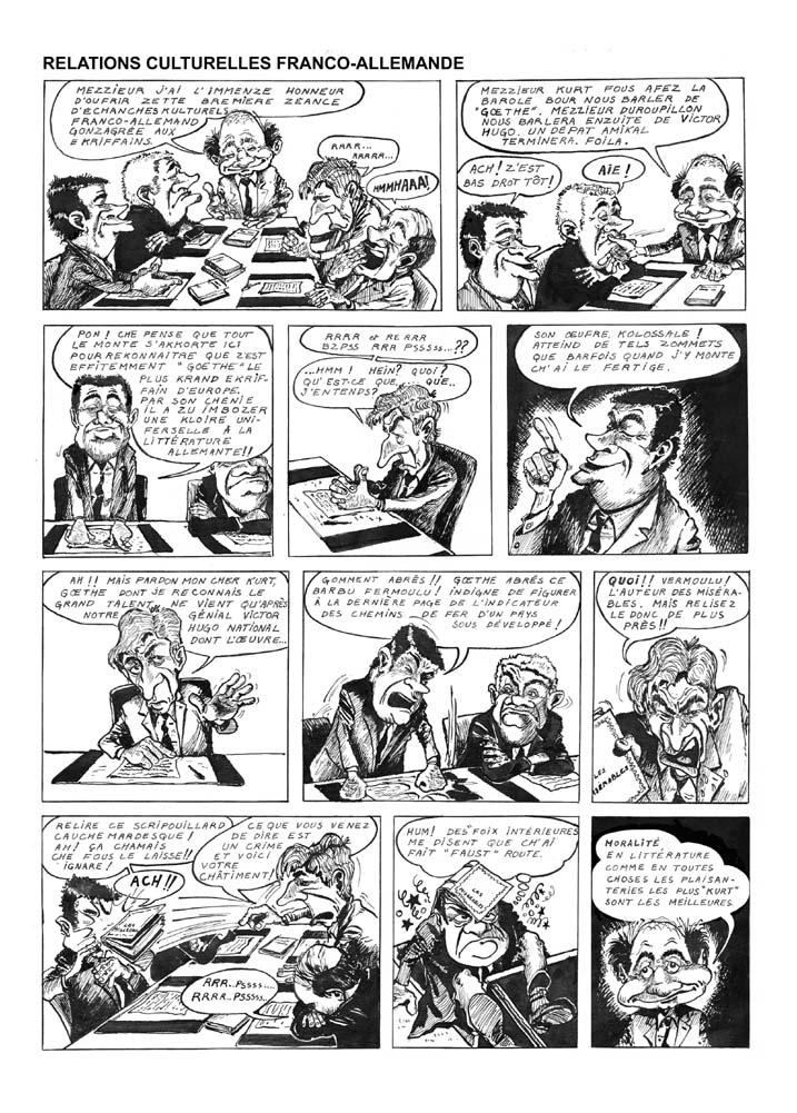 Relation Franco-Allemande Dessin d'Humour BD