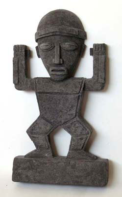 Bas Relief d'une Statuette Yvaya  en pierre de synthèse